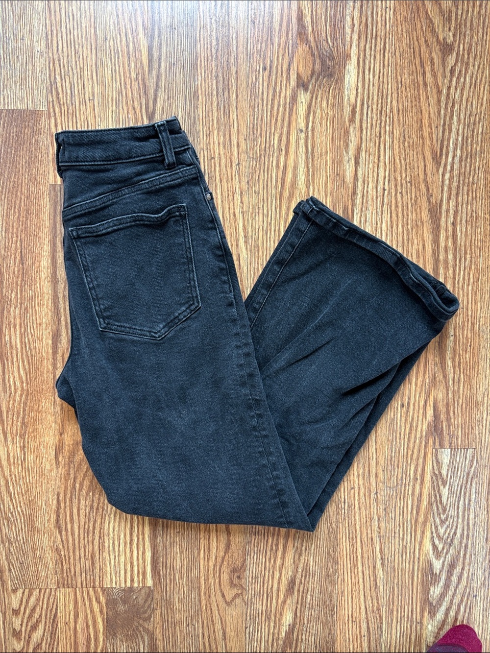 Madewell Black High-Rise Straight Jeans